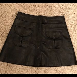 Zara faux leather skirt